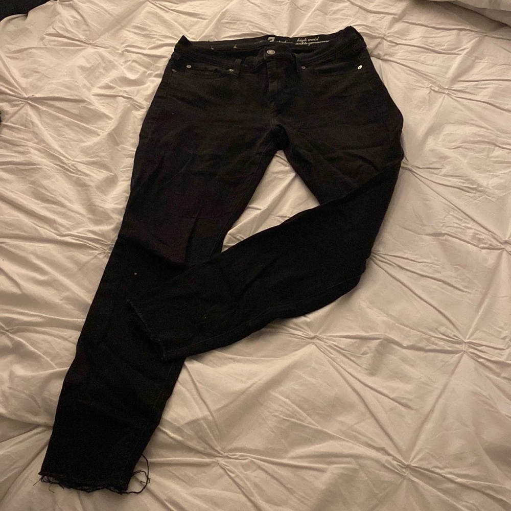 7 for all mankind size 30 black jeans
